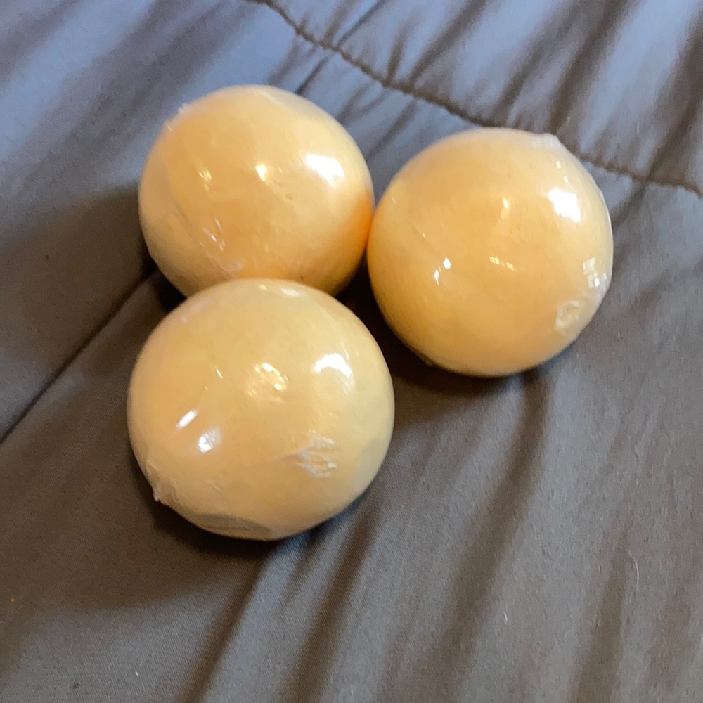 yellow bath bombs